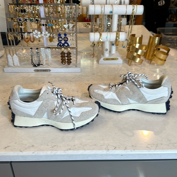 New Balance Shoes - New Balance 327 cream/white/black womens 7 sneakers